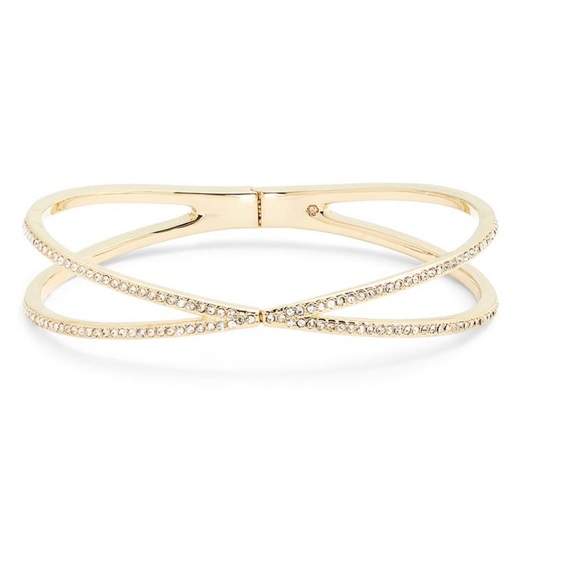 Pavé Crisscross Hinged Cuff Bracelet NORDSTROM - Picture 7 of 7